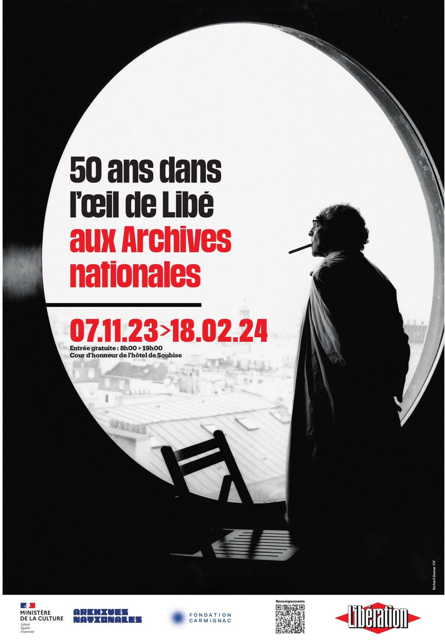 Octobre 1998, Paris. Godard dans l'œil de Libé. © Richard Dumas. VU'