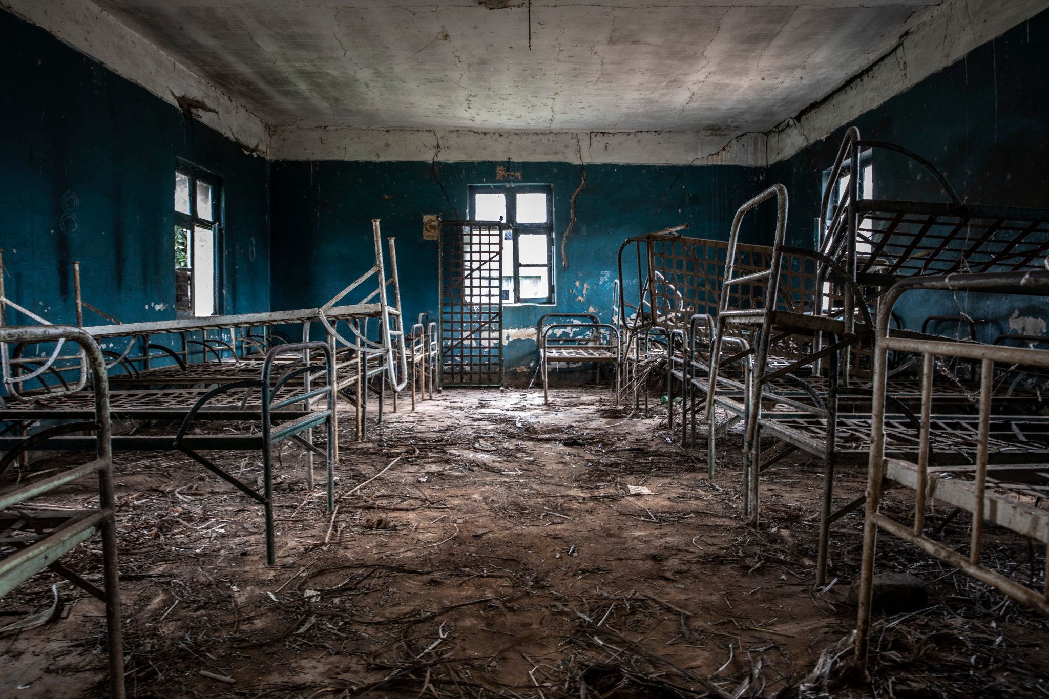 Bambu, région d'Ituri, mai 2021. Ce qui reste de l’ancien hôpital de la mine d’or belge de Kilo-Moto.