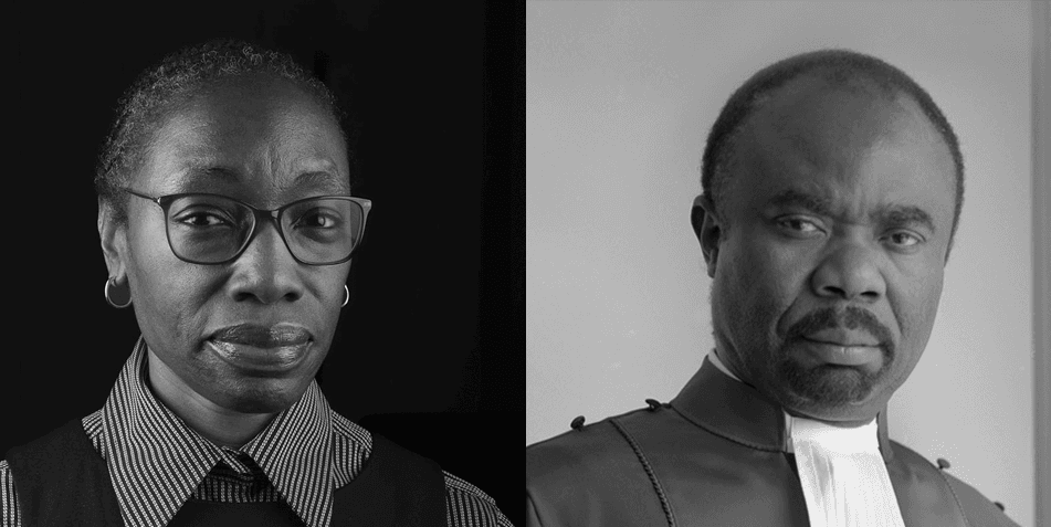 Dr Comfort Ero (gauche) et Juge Antoine Kesia-Mbe Mindua (droite)